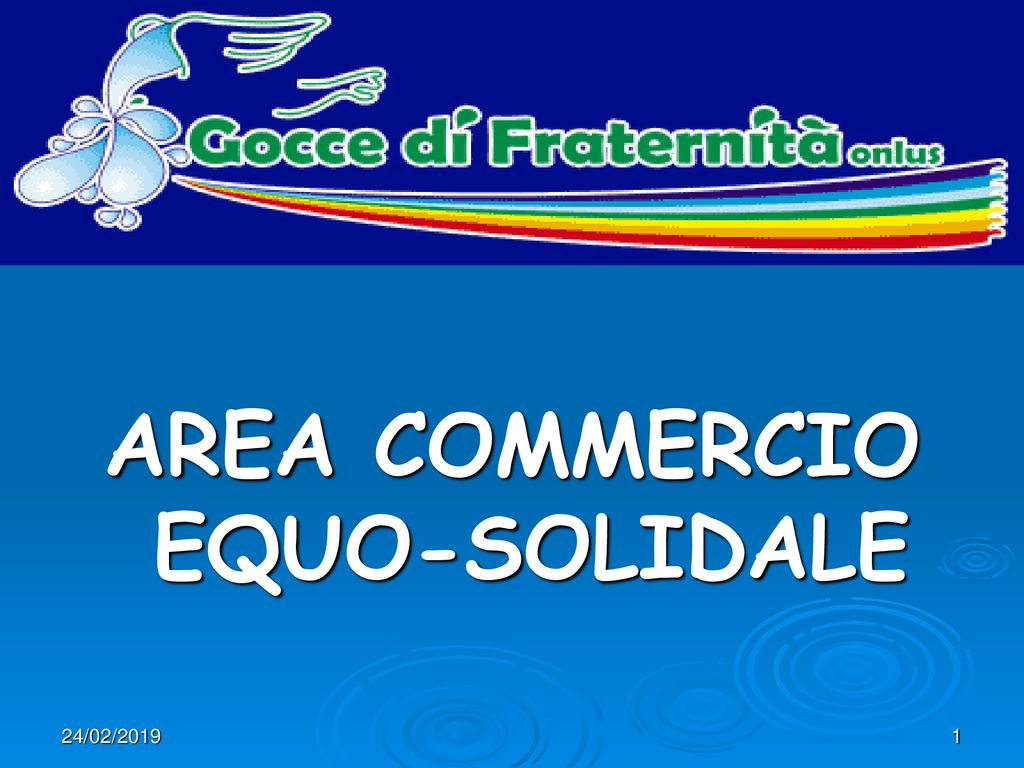 AREA COMMERCIO EQUO SOLIDALE Ppt Scaricare